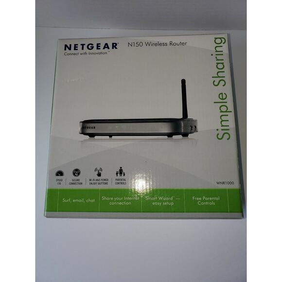Netgear N150 150 Mbps 5-Port 10/100 Wireless Router (WNR1000v3) Used - Picture 1 of 11